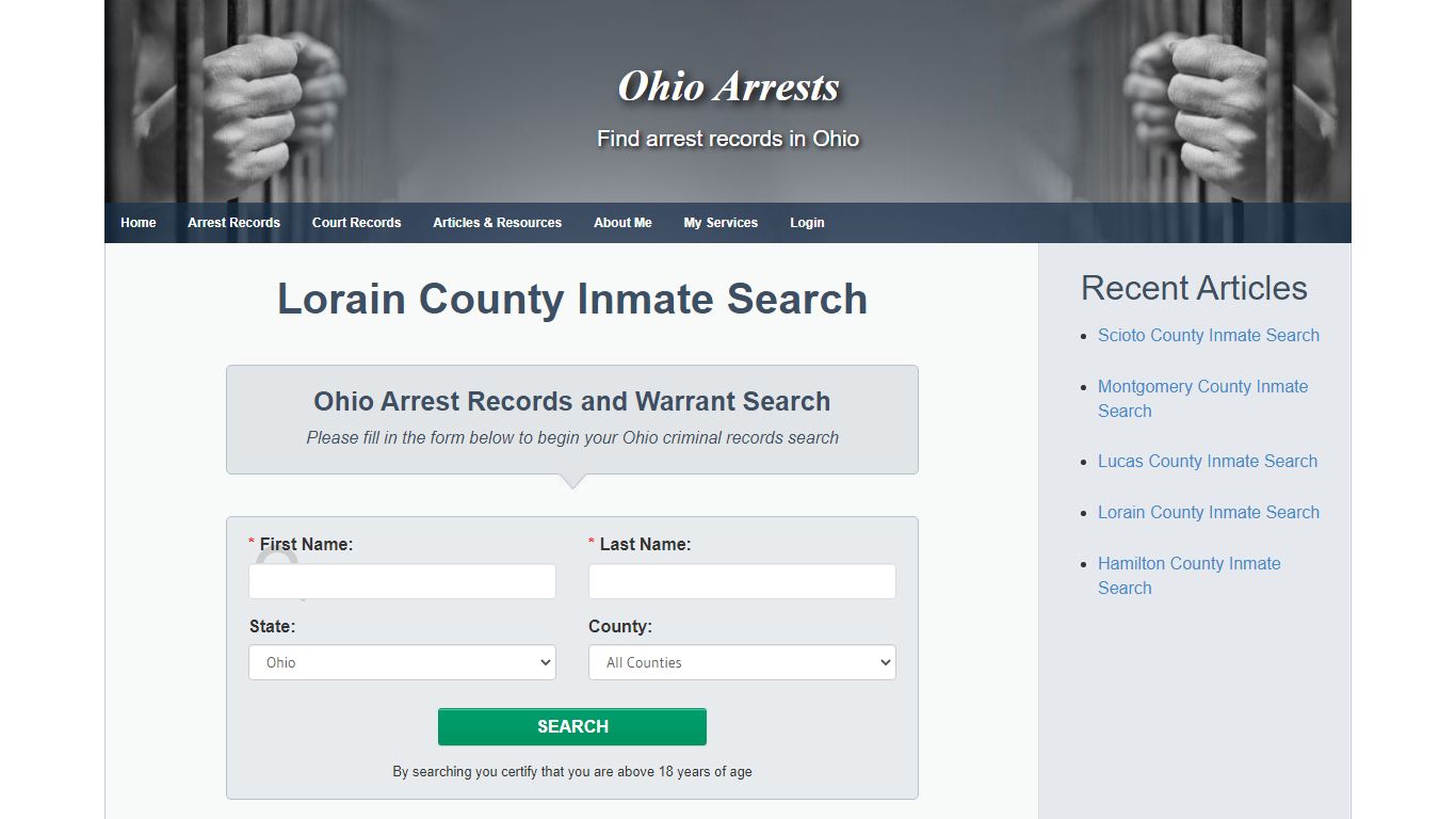 Lorain County Inmate Search - Ohio Arrests