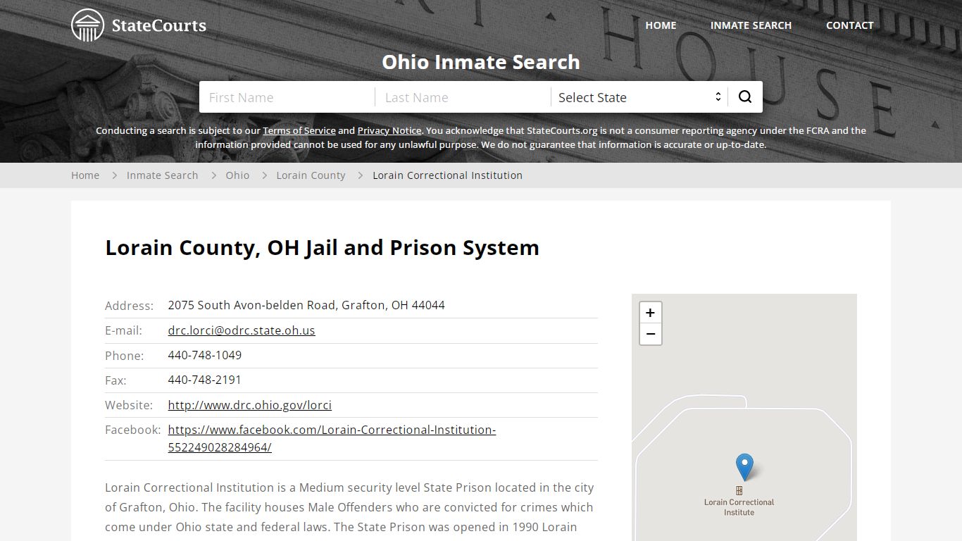 Lorain County, OH Jail and Prison System - statecourts.org